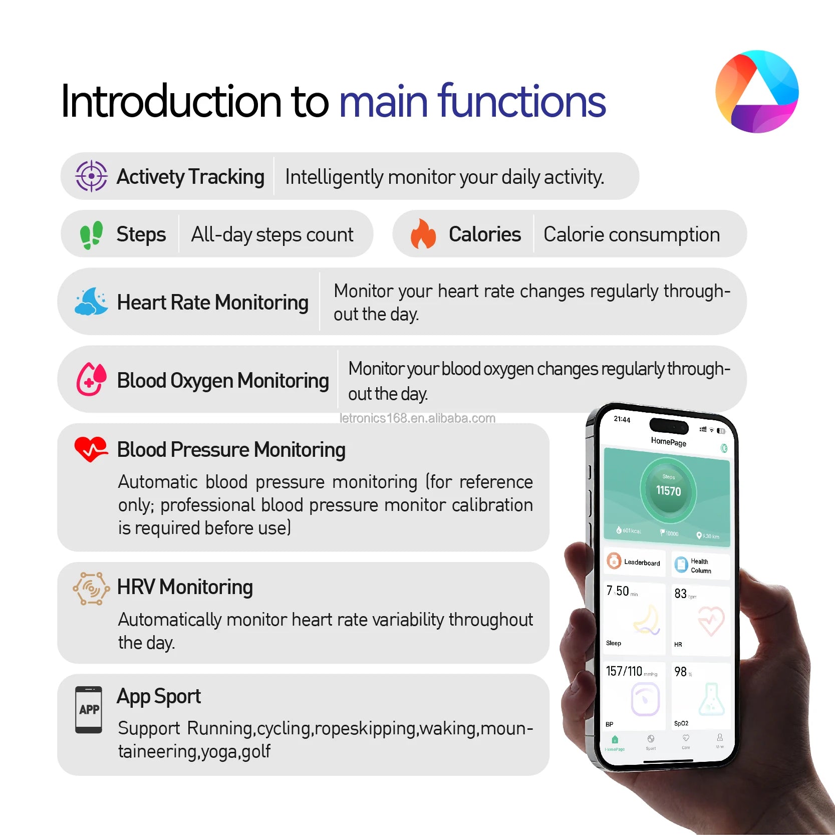 AuraSync RM1B 2025 Smart Ring – Heart Rate, SpO2 & Sleep Monitor, Waterproof Steel Design